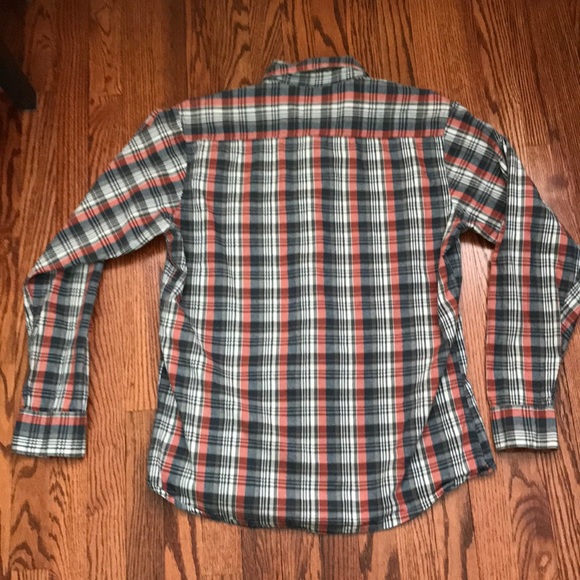 Wrangler Authentics 100% Cotton Long Sleeve Button Up Shirt Mens L - Picture 4 of 9